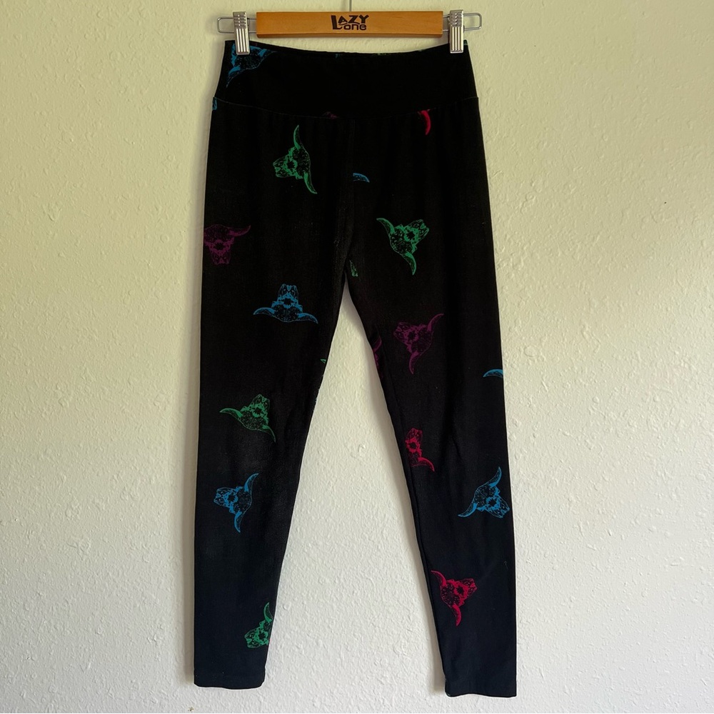 Lula Roe Black Stretch Leggings One Size